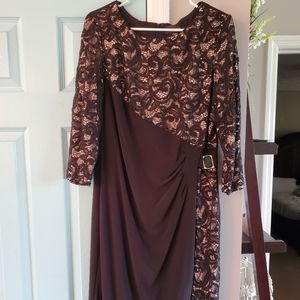 Black and nude cocktail dress size 12